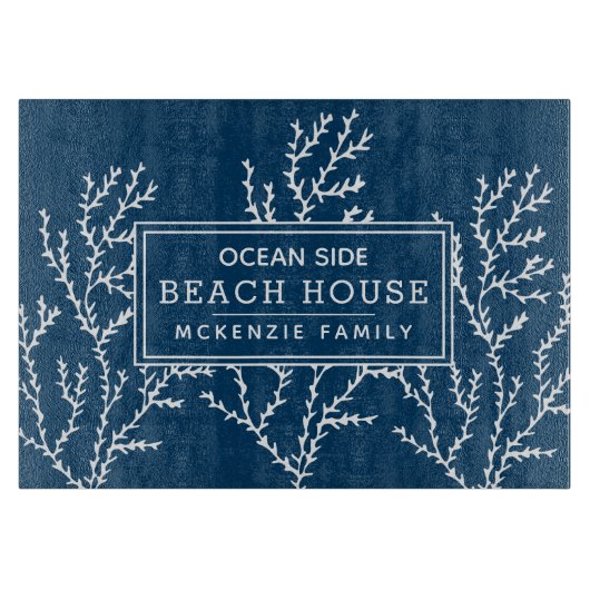 Persoonlijk Nautical Beach House Snijplank (Voorkant)