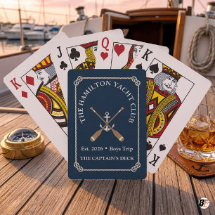 Persoonlijk Nautilus Jachtclub Anker Jongensreis Pokerkaarten