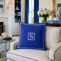 Persoonlijk Nautisch Blauw Monogram Decoratie