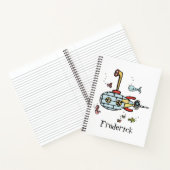 Persoonlijk Nautisch Onderzeeboot Onder Water Notitieboek (Binnen)