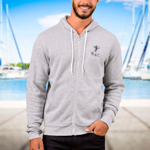 Persoonlijk Nautisch Zeepaardje met Initiaal Hoodie