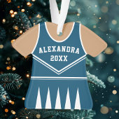 Persoonlijk Navy Cheerleader Uniform Ornament