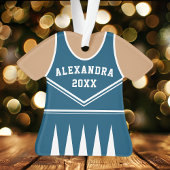 Persoonlijk Navy Cheerleader Uniform Ornament