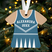 Persoonlijk Navy Cheerleader Uniform Ornament
