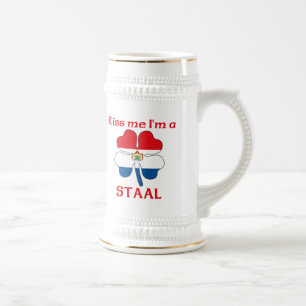 Persoonlijk Nederlands Kus me Ik ben Staal Bierpul