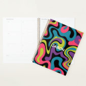 Persoonlijk Neon Abstract Patroon — Retro Design Planner (Display)