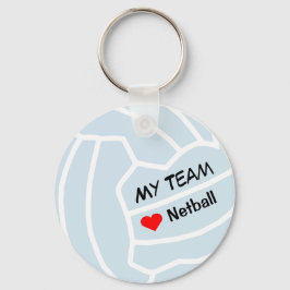 Persoonlijk Netball-ontwerp Sleutelhanger
