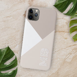 Persoonlijk neutraal beige taupe bruin natuurlijk Case-Mate iPhone case
