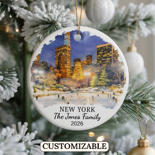 Persoonlijk New York City, Aangepast New York Keramisch Ornament