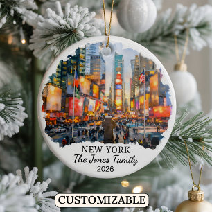 Persoonlijk New York City, Aangepast New York Keramisch Ornament