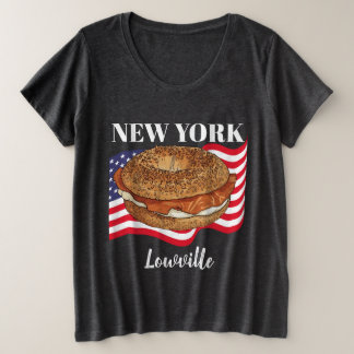 Persoonlijk New York Dames Maat XXL Donkere T-shir Grote Maat T-shirt