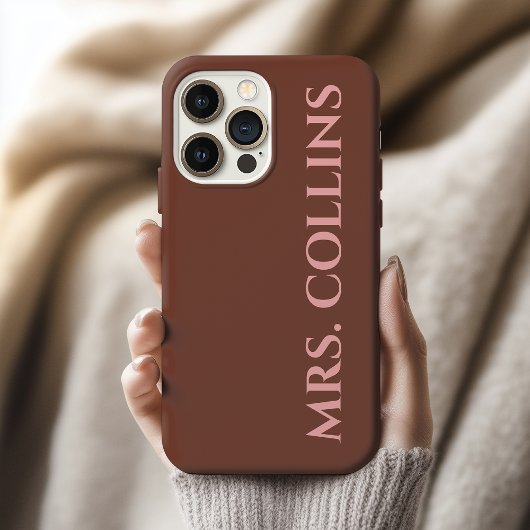Persoonlijk Nieuw Achternaam Geschenk voor Vrouw o Case-Mate iPhone Case