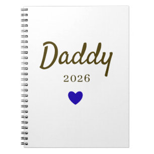 Persoonlijk Nieuw Papa Liefde Ontwerp met Jaar Notitieboek