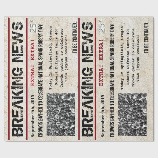 Persoonlijk nieuws over Birthday Cadeaupapier (Vlak)