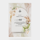 Persoonlijk Nikah Welkom Acrylaat Bord - Roos (Voorkant)