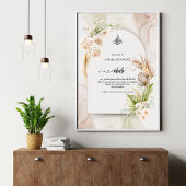 Persoonlijk Nikah Welkom Acrylaat Bord - Roos
