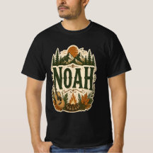 Persoonlijk Noah kampeer T-shirt
