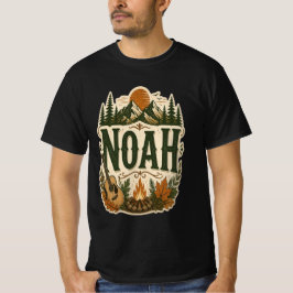 Persoonlijk Noah kampeer T-shirt