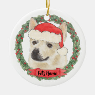 Persoonlijk Noors Buhund Dog Keramisch Ornament