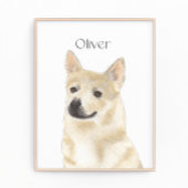 Persoonlijk Noors Buhund Foto Afdruk