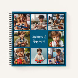 Persoonlijk notebook met 8 foto's voor elke gelege notitieboek