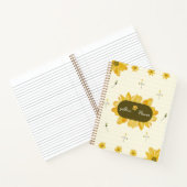 Persoonlijk Notebook met Gele Bloem Notitieboek (Binnen)