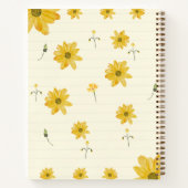 Persoonlijk Notebook met Gele Bloem Notitieboek (Achterkant)