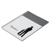 Persoonlijk notebook ontwerp cadeau voor jongens notitieboek (Linkerzijde)