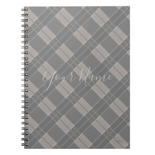 Persoonlijk Notebook Plaid - Elke Kleur HAMbWG Notitieboek (Voorkant)