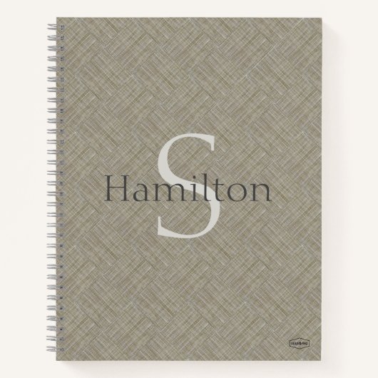 Persoonlijk Notebook Tan - HAMbWG Notitieboek (Voorkant)
