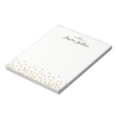 Persoonlijk Notitieblok met Gouden Confetti Kantoo (Linkerzijde)