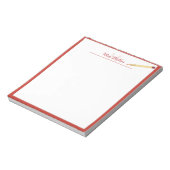 Persoonlijk notitieblok met monogram en potlood vo (Linkerzijde)