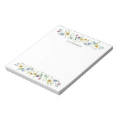 Persoonlijk Notitieblok met Wilde Bloemen (Linkerzijde)