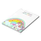 Persoonlijk Notitieblok Voor Docenten Regenboog Po (Linkerzijde)