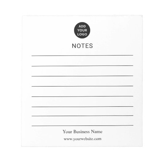 Persoonlijk notitieblok voor zakelijke notities (Voorkant)