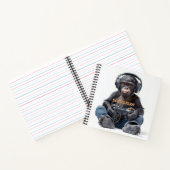 Persoonlijk Notitieboek Gamer Chimp voor Kinderen (Binnen)