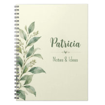Persoonlijk notitieboek met botanische aantekening