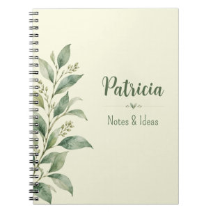 Persoonlijk notitieboek met botanische aantekening