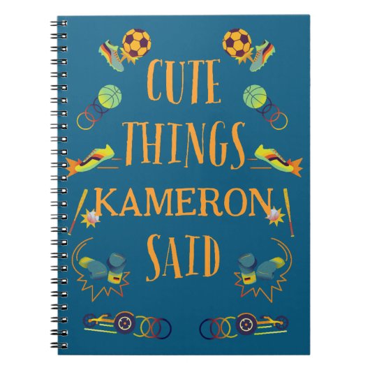 Persoonlijk Notitieboek met Cute Dingen Die Mijn Z (Voorkant)