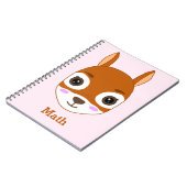 Persoonlijk notitieboek met eekhoornpatroon (Linkerzijde)