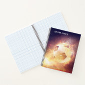 Persoonlijk notitieboek met elektrische voetbal (Binnen)