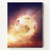 Persoonlijk notitieboek met elektrische voetbal (Achterkant)