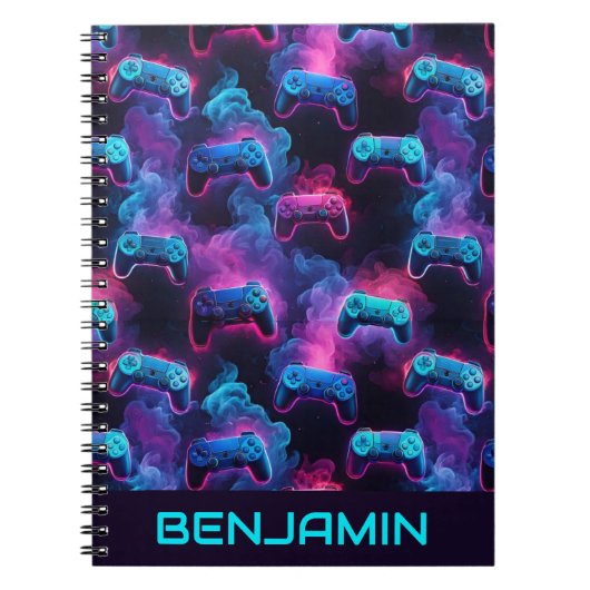 Persoonlijk notitieboek met gamingcontroller voor (Voorkant)