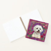 Persoonlijk Notitieboek met Maltese Hond Roze (Binnen)