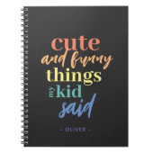 Persoonlijk notitieboek met uitspraken van mijn ki (Voorkant)