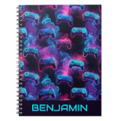 Persoonlijk notitieboek met videogamecontroller vo (Voorkant)