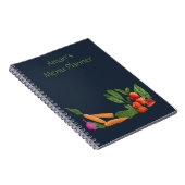 Persoonlijk notitieboek voor moestuin in blauw (Rechterzijde)