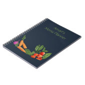 Persoonlijk notitieboek voor moestuin in blauw (Linkerzijde)