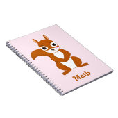 Persoonlijk notitieboekje met eekhoornpatroon notitieboek (Rechterzijde)