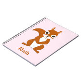 Persoonlijk notitieboekje met eekhoornpatroon notitieboek (Linkerzijde)